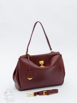 Сумка женская кожаная 2094YJ wine red Polina&Eiterou
