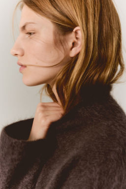 Jersey de mezcla de mohair con ribete de encaje - H&m фото 5