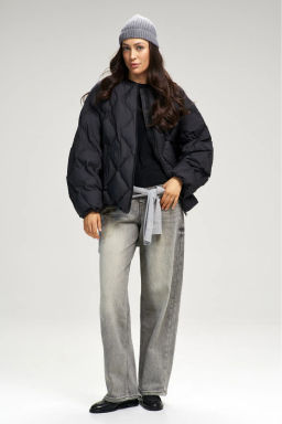 Джинсы RELAXED с потертостями Grey