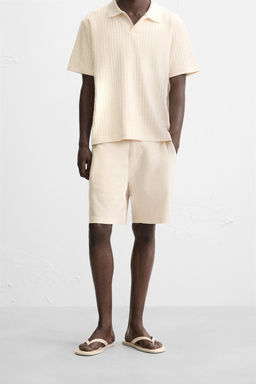 COTTON/LINEN BERMUDA SHORTS - Zara фото 22