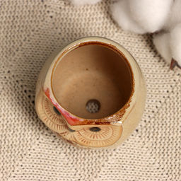 Декоративный горшок для цветов «Сова Ава» керамический, 150 мл, 6×6×6.5 см, МИКС