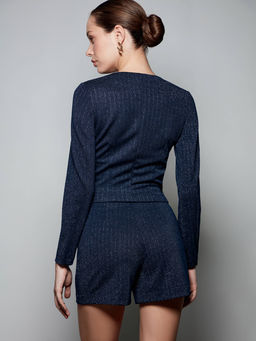 CONTE LJ 2426 Жакет женский dark blue-silver