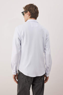 Siyah Regular Erkek Gomlek TMNAW26GO00019 - Trendyolmilla фото 10