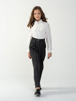 Школьные брюки для девочки Mooriposh, модель 0429