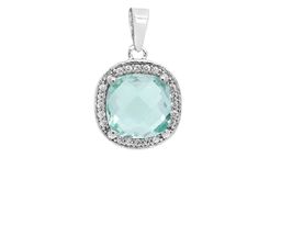 Подвеска из серебра топаз, Премиум