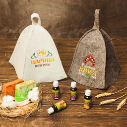 Шапка для бани с вышивкой Царица - Банная забава фото 3