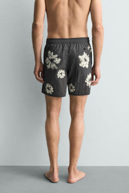 BA?ADOR LARGO ESTAMPADO FLORAL / Gris - Zara фото 8