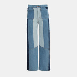 Джинсы женские палаццо MINAKU: Jeans Collection, размер 48, синие