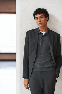 Americana en mezcla de lana Slim Fit