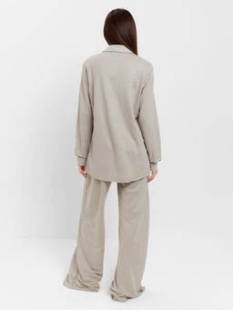 Костюм женский (рубашка, брюки, топ) KAFTAN Base, размер 48, серый