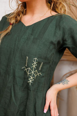 Платье AMORI 9733 изумруд  фото 2