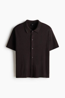 Camisa en punto de canal? Regular Fit