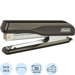 Степлер Attache MSBK2430 (№24/6-26/6) до 30 лист., металл, чёрный  фото 2