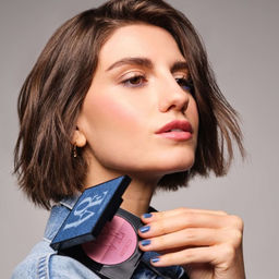 лимитка ARTDECO Румяна двухцветные Blush Couture тон Denim beauty , 9 г  фото 5