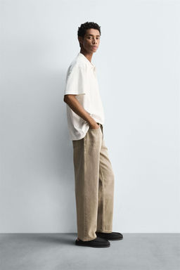 WASHED REGULAR FIT POLO SHIRT - Zara фото 4