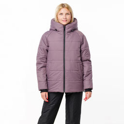 RODOS Утеплённый костюм женский зима М-289 Бежевый/Чёрный  фото 85