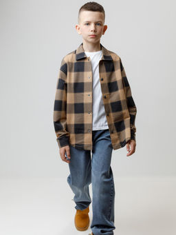 КР 302538/коричневый 1038 Н015 к586 рубашка для мал - Crockid фото 3