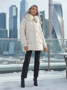 Куртка зимняя женская с мехом Бренд: Visdeer  фото 25