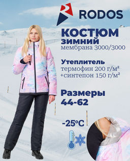 RODOS Утеплённый костюм женский зима М-281 Ментол  фото 65