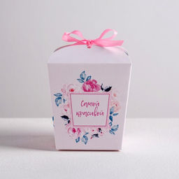 Цена за 5 шт. Коробка бонбоньерка, упаковка подарочная, «Самой красивой», 8 х 7.5 х 6 см см