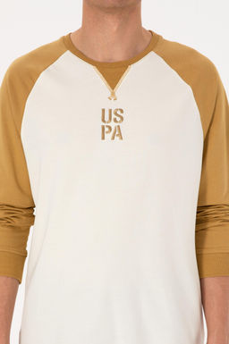 Erkek Bisiklet Yaka Regular Fit Haki Sweatshirt - U.s. polo assn фото 6