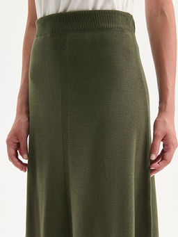 Beli Lastikli Kad?n Triko Etek