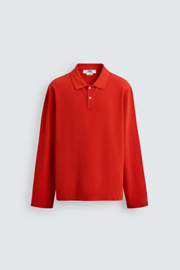 POLO REGULAR FIT ESTRUCTURA PIQU? / Rojo - Zara фото 8