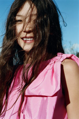 VESTIDO LAZO / Rosa empolvado