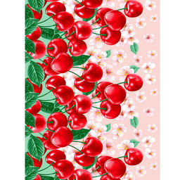 Полотенце 50*70 вафельное (Черешня)