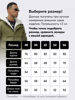 Парка мужская зимняя удлиненная с мехом хаки цвета 8757Kh - Mtforce фото 5