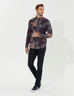 Kahverengi Slim Fit Kanvas Pantolon