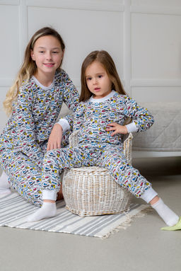 Пижама подростковая из кулирки пенье на манжетах Дрёма графити - Амадэль фото 49