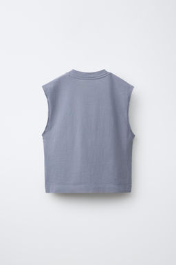 CAMISETA MANGA SISA / Gris - Zara фото 2
