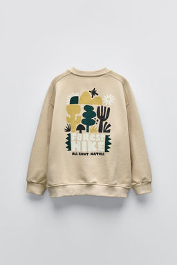 RAISED PRINT SWEATSHIRT - Zara фото 3