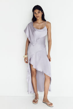 Vestido de sat?n con fular - H&m фото 5