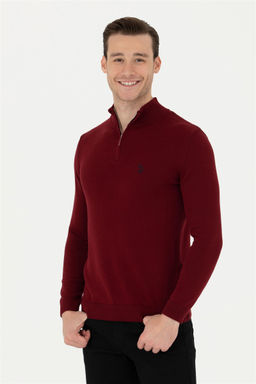 Мужской бордово-красный свитер - U.s. polo assn фото 10