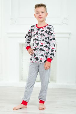 Пижама детская из джемпера и брюк из кулирки Олененок кошки - Амадэль фото 9