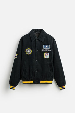 CORDUROY JACKET WITH COMBINED PATCHES - Zara фото 7