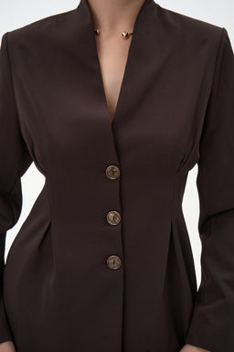 Пиджак Тайрис (шоколадный) - Эльза фото 4