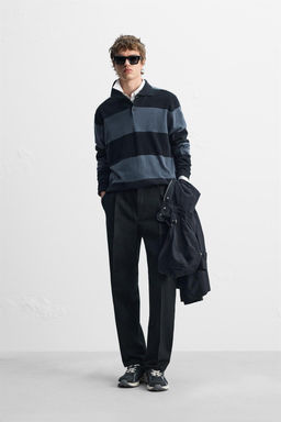 STRIPED KNIT POLO SHIRT - Zara фото 2
