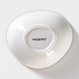 Салатник Magistro «Церера», 440 мл, 15.5×13.4 см, фарфор, белый