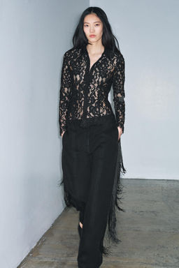 ZW COLLECTION LACE SHIRT - Zara фото 3