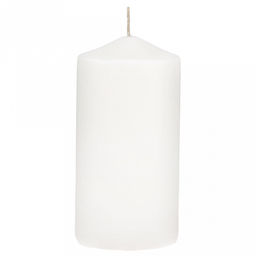 Свеча "Столбик" д6см, h12см, белый, парафин, время горения 24ч, 270гр (Россия)