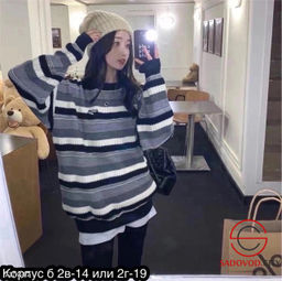 Женский свитер в полоску - Bruno фото 2