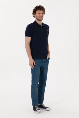 Erkek Slim Fit Polo Yaka Lacivert Basic Ti__rt Sepette S_rpriz _ndirim - U.s. polo assn фото 4