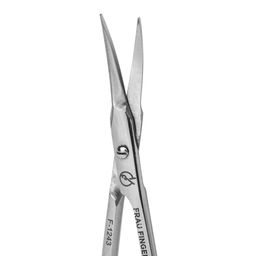 Frau Finger Ножницы маникюрные для кутикулы изогнутые / Classic FS-1243SP, глянцевые, ручная заточка, 10 см