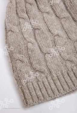 Шапка из 100% монгольской шерсти с помпоном (арт. 05103) - Монголка фото 4