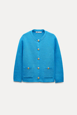 PLAIN KNIT CARDIGAN - Zara фото 4