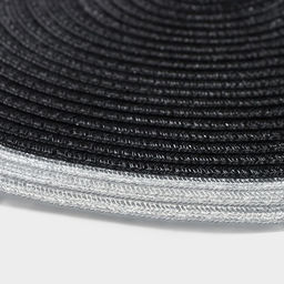 Цена за 10 шт. Салфетка сервировочная на стол Доляна Лана, d=38 см, цвет чёрный  фото 13