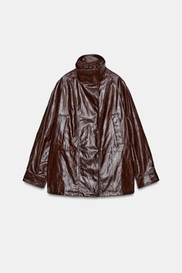 ZW COLLECTION FAUX LEATHER JACKET - Zara фото 15